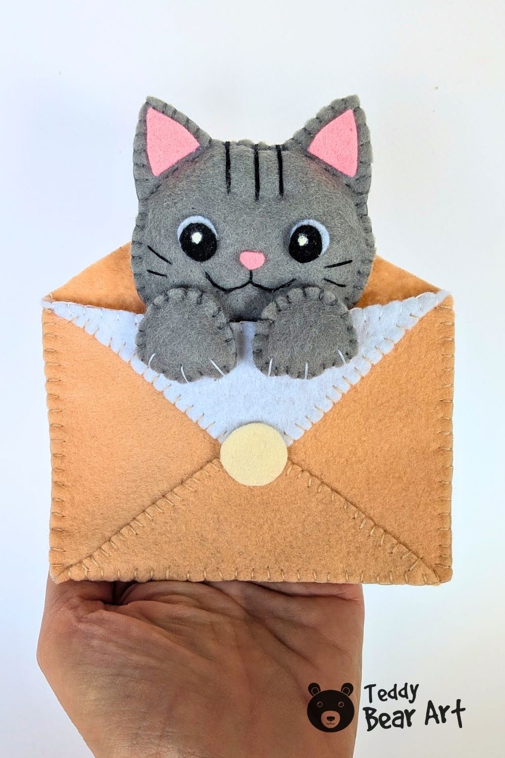 Free Cat Plush Sewing Pattern for Beginners